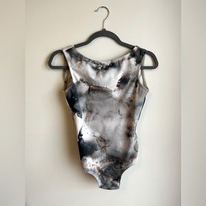 Luckyleo boat neck leotard
